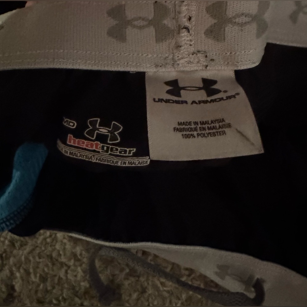 Teal and Blue Under Armour Basketball Shorts - Picture 3 of 4